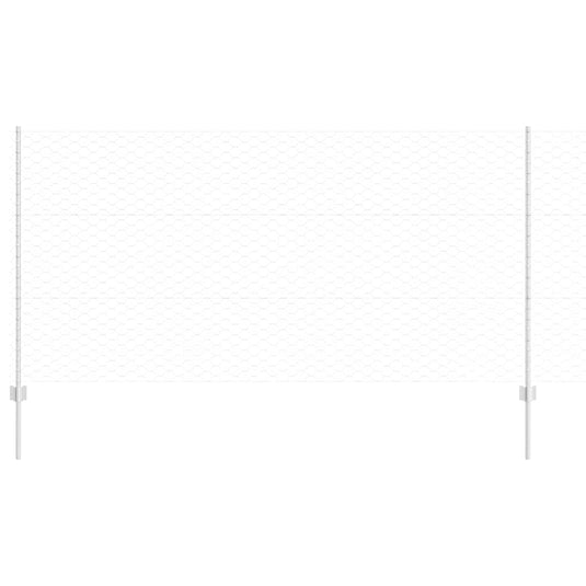 Vidaxl hek met paal zilver 1,2 x 10 m staal