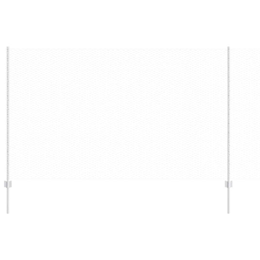 Vidaxl hek met paal zilver 1,4 x 10 m staal