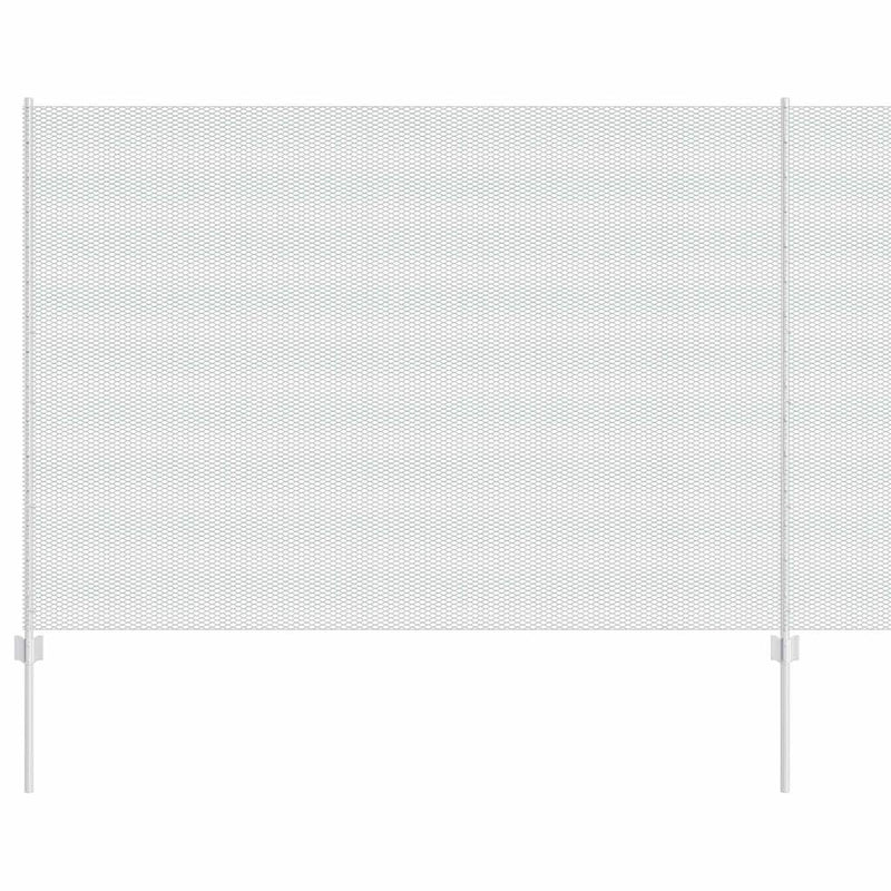 Load image into Gallery viewer, Vidaxl hek met paal zilver 1,6 x 10 m staal
