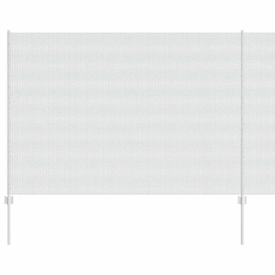Vidaxl hek met paal zilver 1,6 x 10 m staal
