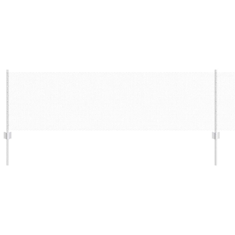 Load image into Gallery viewer, Vidaxl hek met paal zilver 0,6 x 25 m staal
