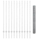 Vidaxl hek met paal zilver 1,4 x 25 m staal