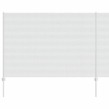Vidaxl hek met paal zilver 1,6 x 25 m staal
