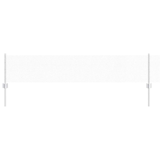 Vidaxl hek met paal zilver 0,4 x 50 m staal