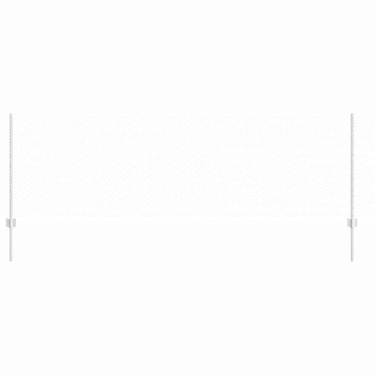 Vidaxl hek met paal zilver 0,8 x 50 m staal