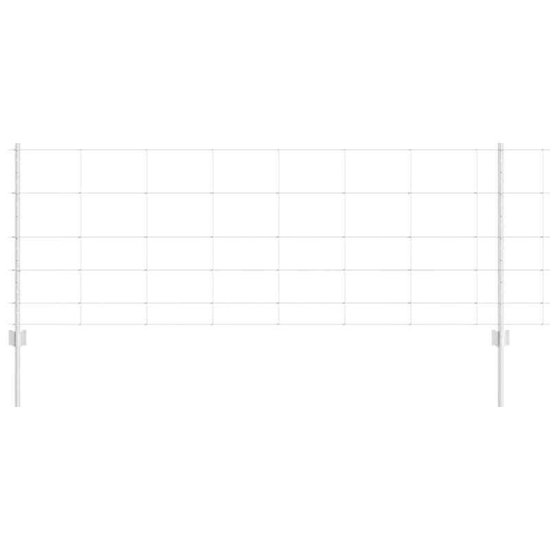 Load image into Gallery viewer, Vidaxl hek met paal zilver 0,8 x 25 m staal
