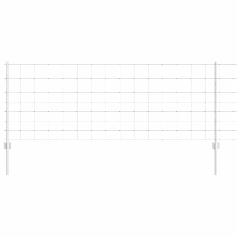 Load image into Gallery viewer, Vidaxl hek met paal zilver 0,8 x 25 m staal
