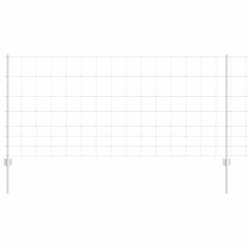 Load image into Gallery viewer, Vidaxl hek met paal zilver 1 x 25 m staal
