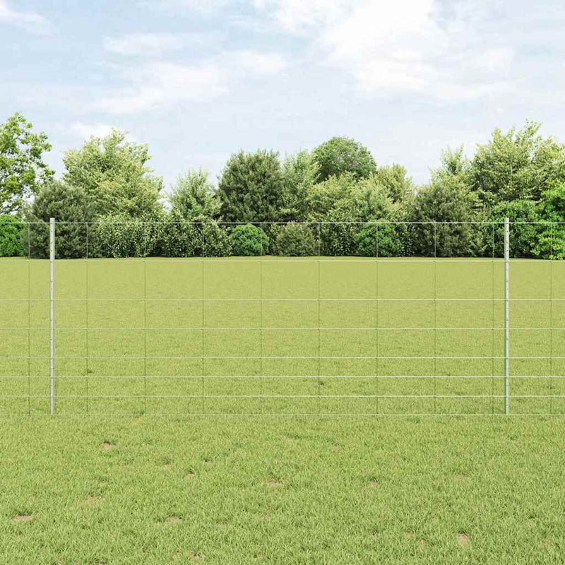 Load image into Gallery viewer, Vidaxl hek met paal zilver 1 x 25 m staal
