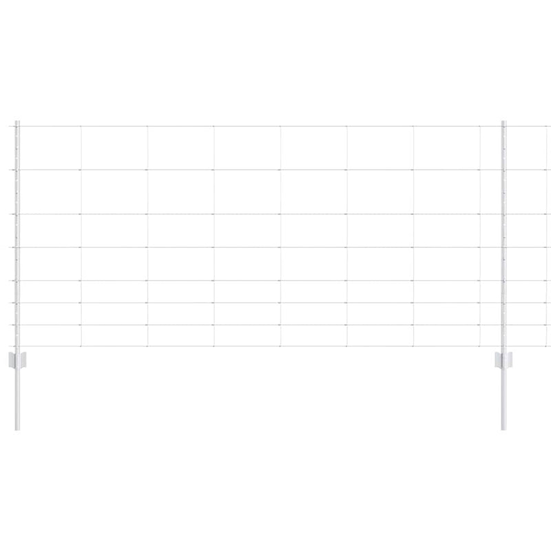 Load image into Gallery viewer, Vidaxl hek met paal zilver 1 x 25 m staal
