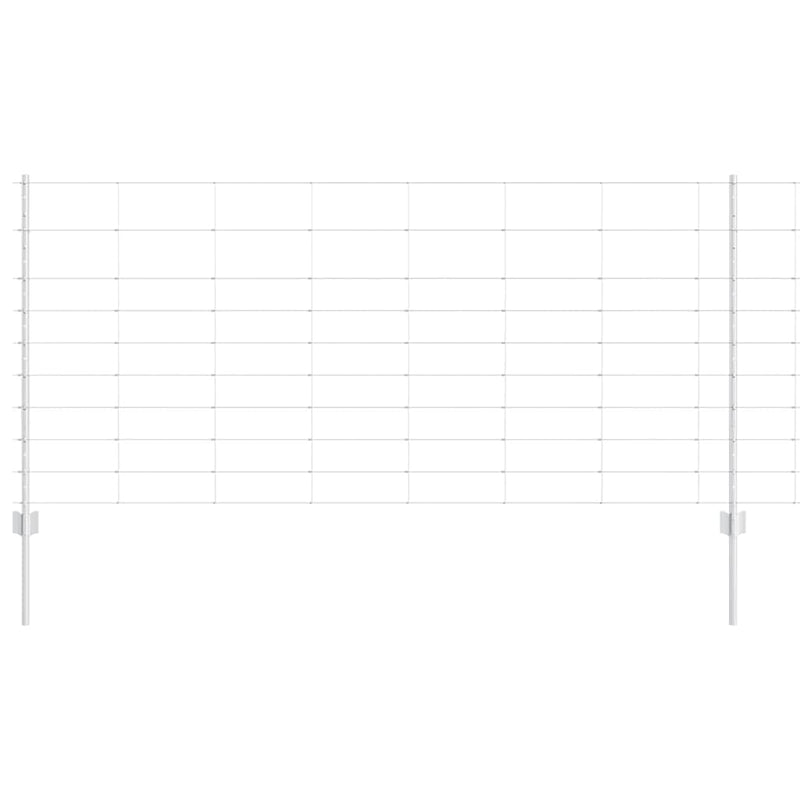 Load image into Gallery viewer, Vidaxl hek met paal zilver 1 x 25 m staal
