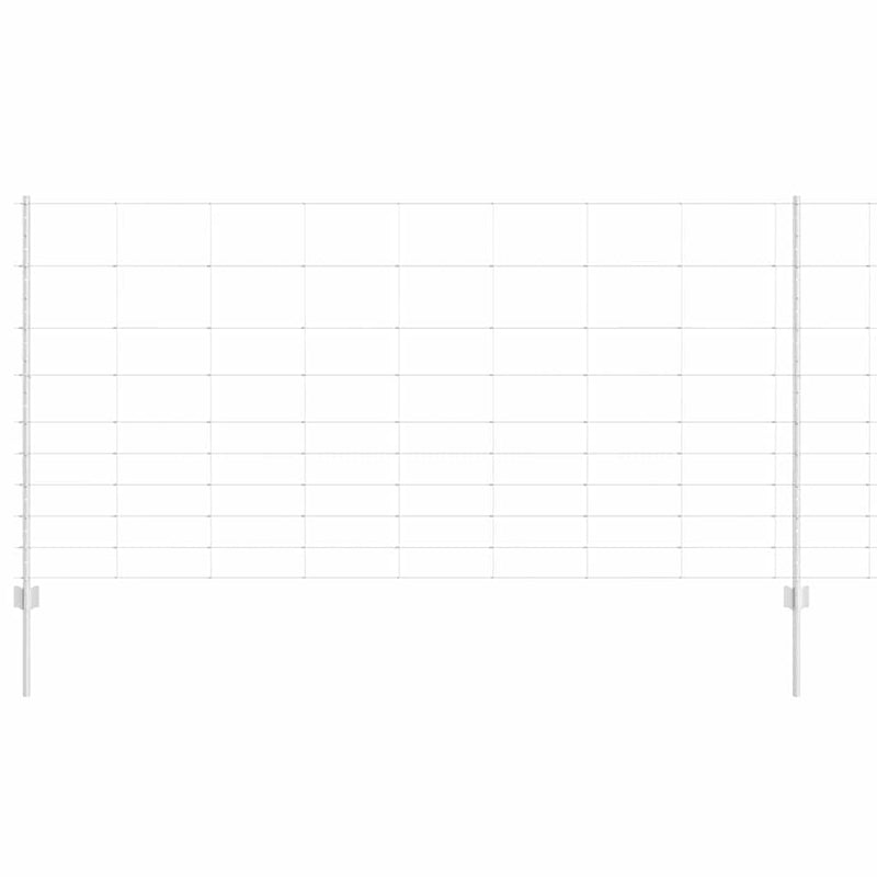 Load image into Gallery viewer, Vidaxl hek met paal zilver 1,2 x 25 m staal
