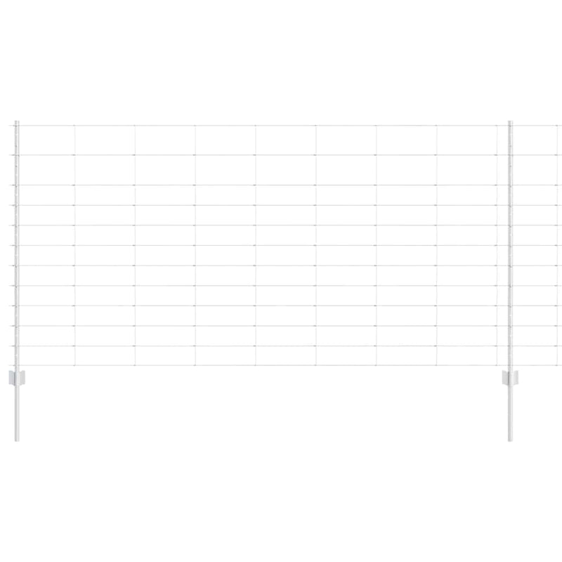 Load image into Gallery viewer, Vidaxl hek met paal zilver 1,2 x 25 m staal

