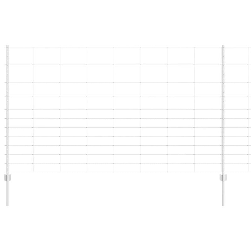 Load image into Gallery viewer, Vidaxl hek met paal zilver 1,4 x 25 m staal
