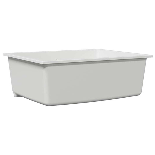 Vidaxl keukenwasbak wit 54 x 44 x 20 cm graniet