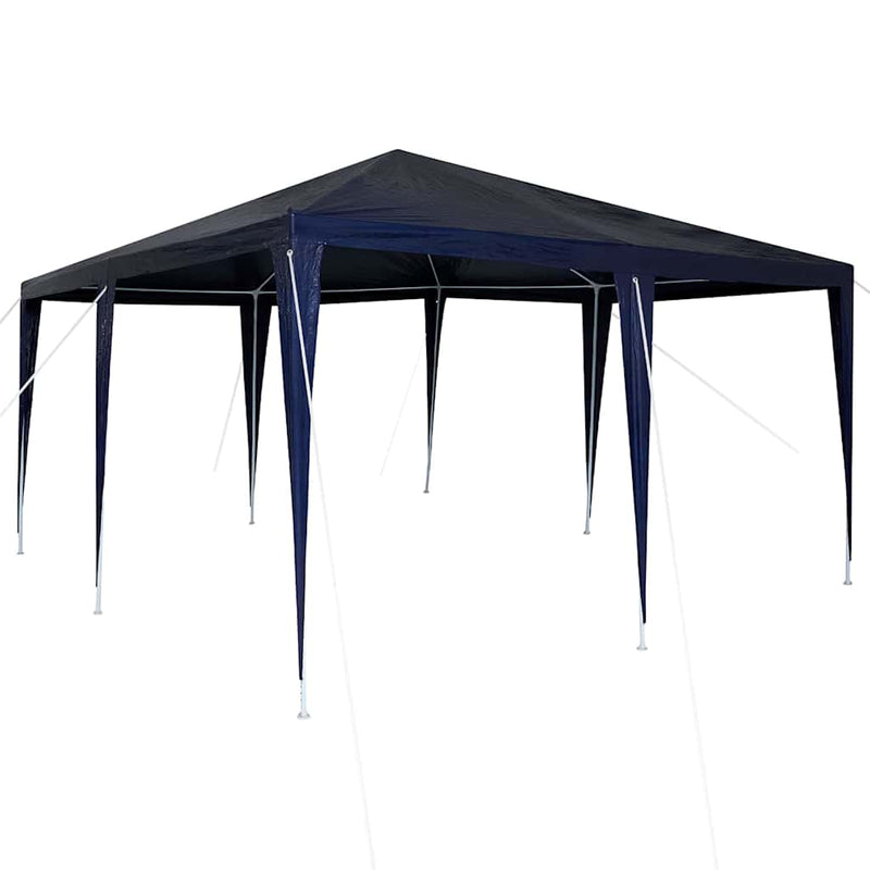 Load image into Gallery viewer, Vidaxl partytent blauw 400 x 400 x 266 cm polyethyleen en staal
