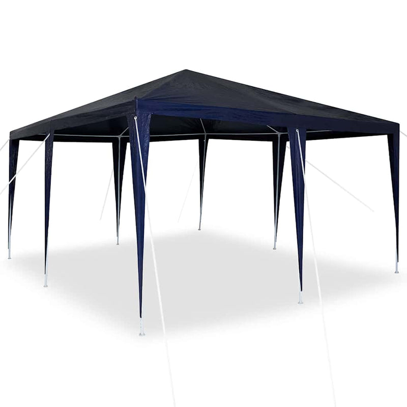 Load image into Gallery viewer, Vidaxl partytent blauw 400 x 400 x 266 cm polyethyleen en staal
