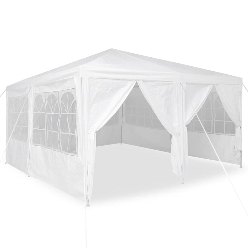 Load image into Gallery viewer, Vidaxl partytent wit 400 x 400 x 266 cm polyetheen
