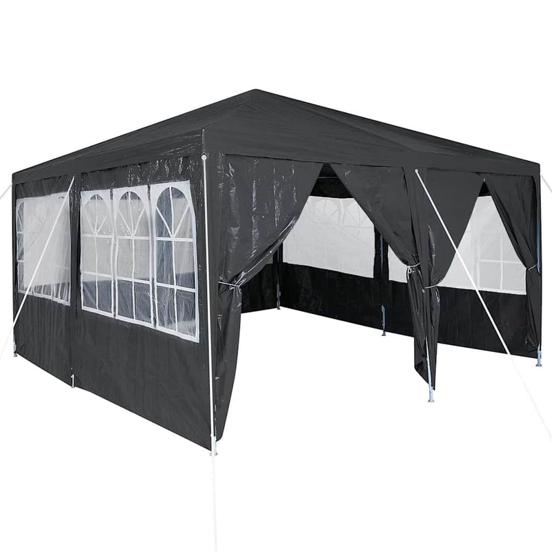Load image into Gallery viewer, Vidaxl partytent antraciet 400 x 400 x 266 cm polyetheen
