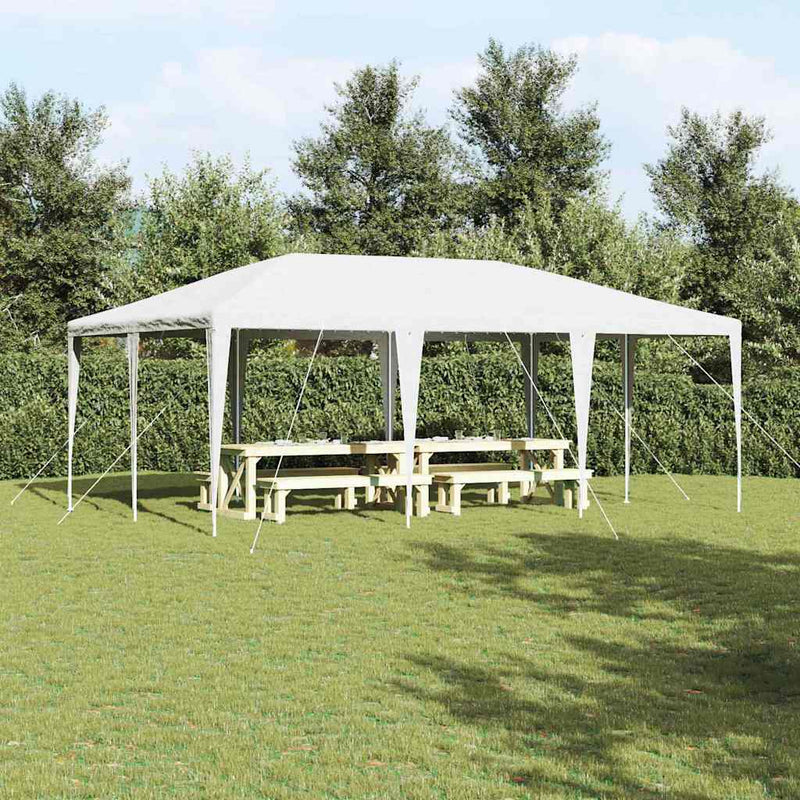 Load image into Gallery viewer, Vidaxl partytent wit 600 x 400 x 266 cm polyethyleen en staal
