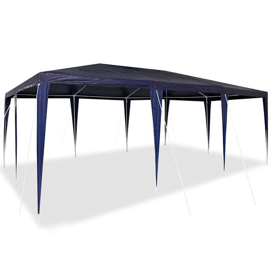 Vidaxl partytent blauw 600 x 400 x 266 cm polyethyleen en staal