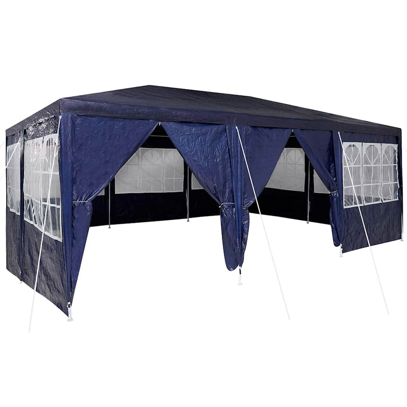 Load image into Gallery viewer, Vidaxl partytent blauw 600 x 400 x 266 cm polyetheen
