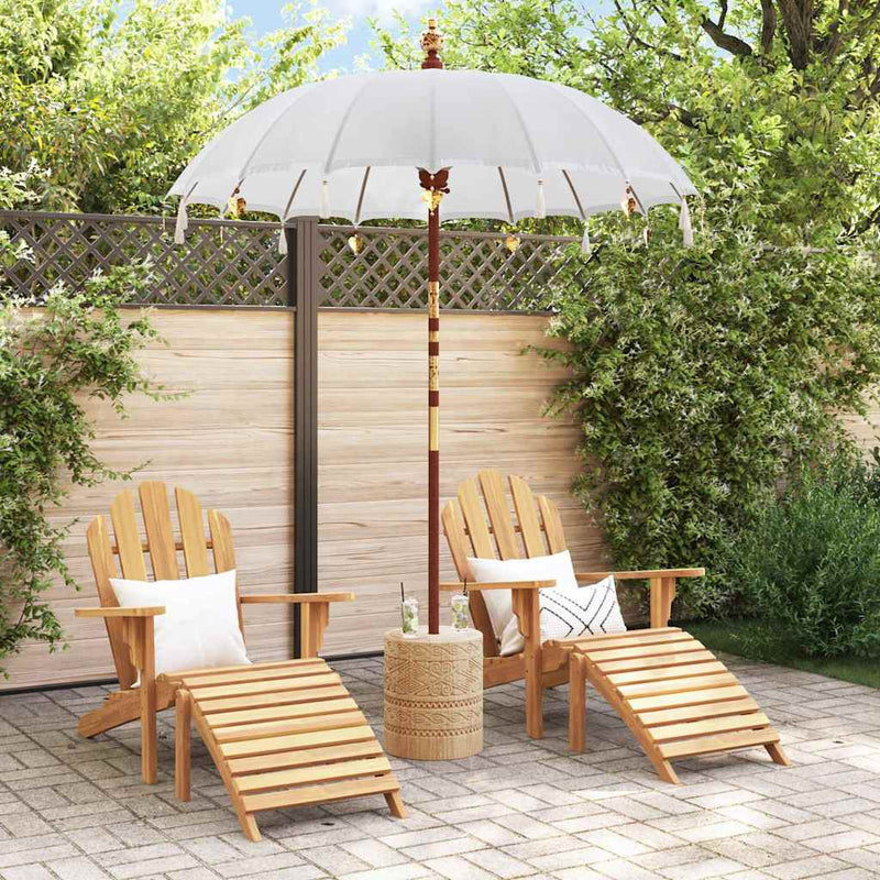 Load image into Gallery viewer, Vidaxl balinese parasol crème 190 x 190 x 260 cm
