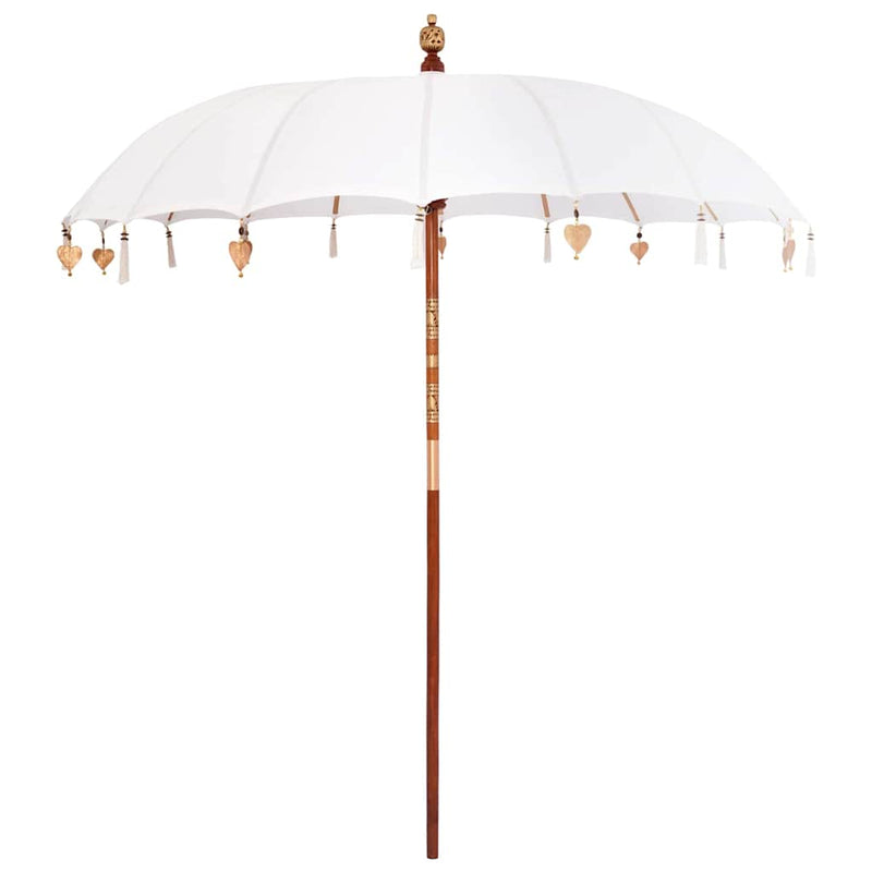Load image into Gallery viewer, Vidaxl balinese parasol crème 220 x 220 x 260 cm
