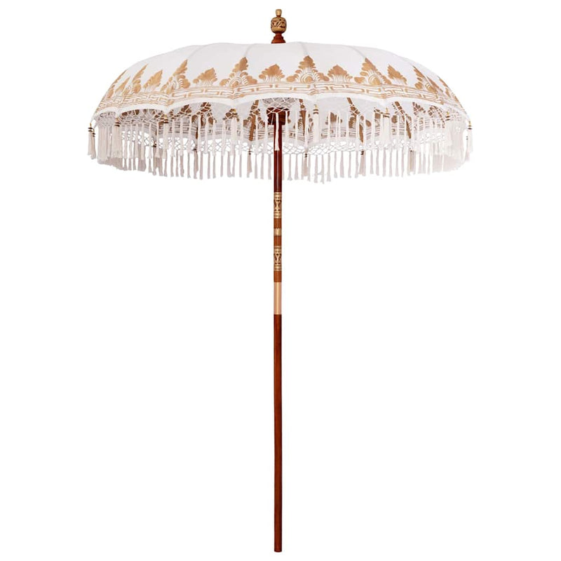 Load image into Gallery viewer, Vidaxl balinese parasol crème 190 x 190 x 260 cm
