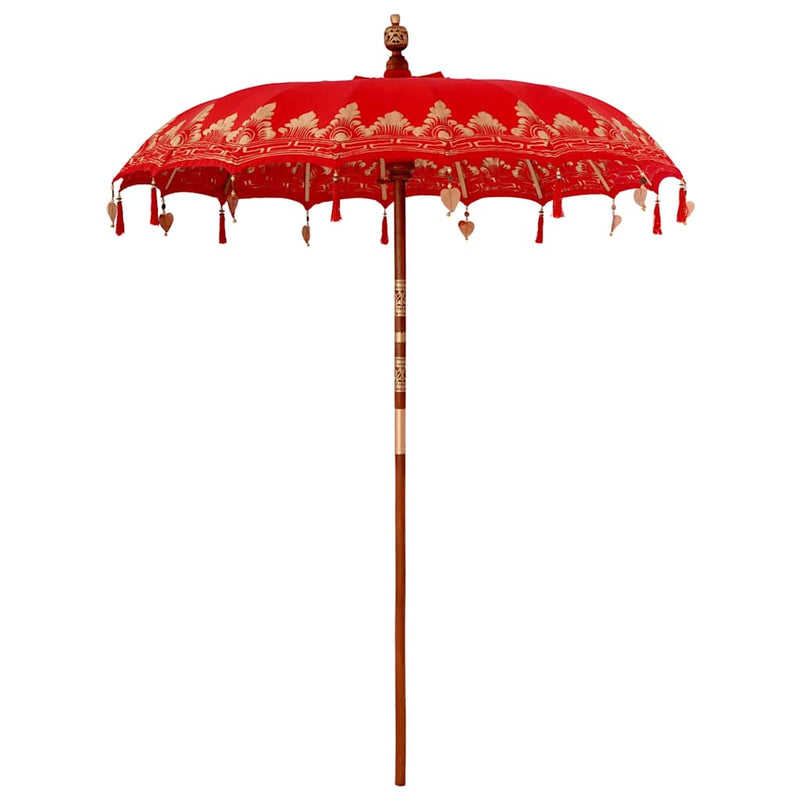 Load image into Gallery viewer, Vidaxl balinese parasol rood 185 x 185 x 260 cm
