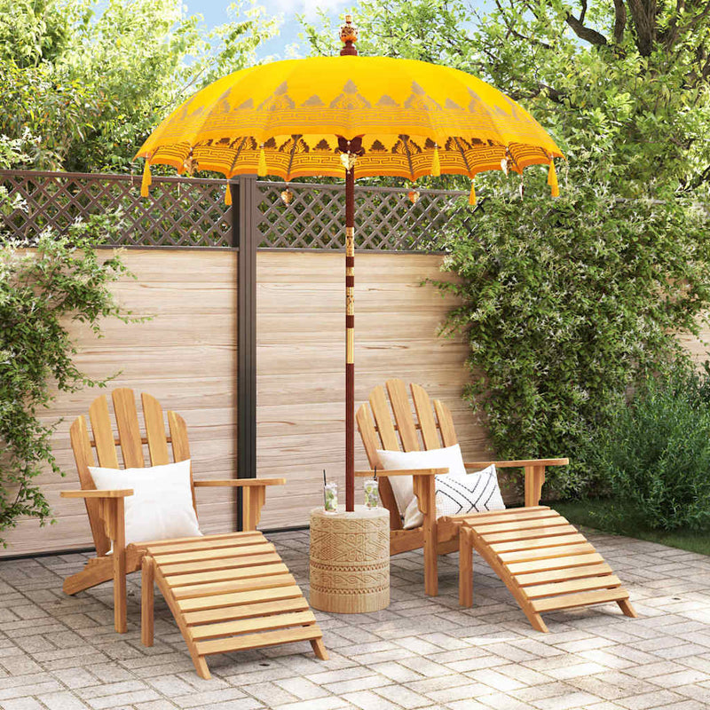 Load image into Gallery viewer, Vidaxl balinese parasol geel 185 x 185 x 260 cm
