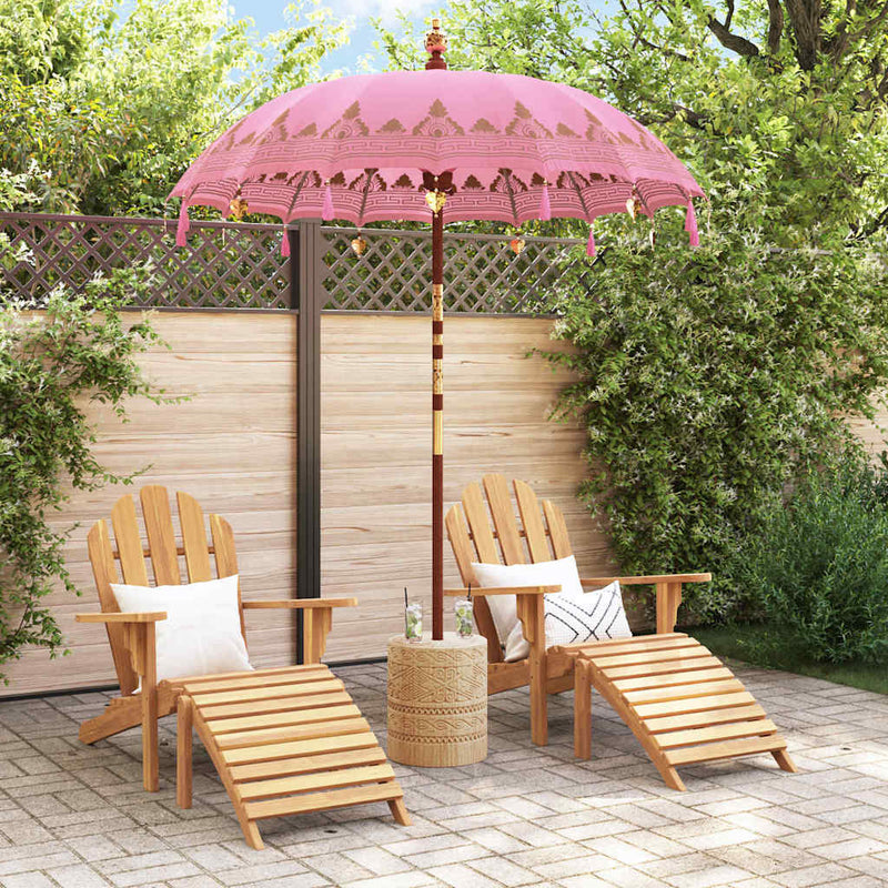Load image into Gallery viewer, Vidaxl balinese parasol roze 185 x 185 x 260 cm
