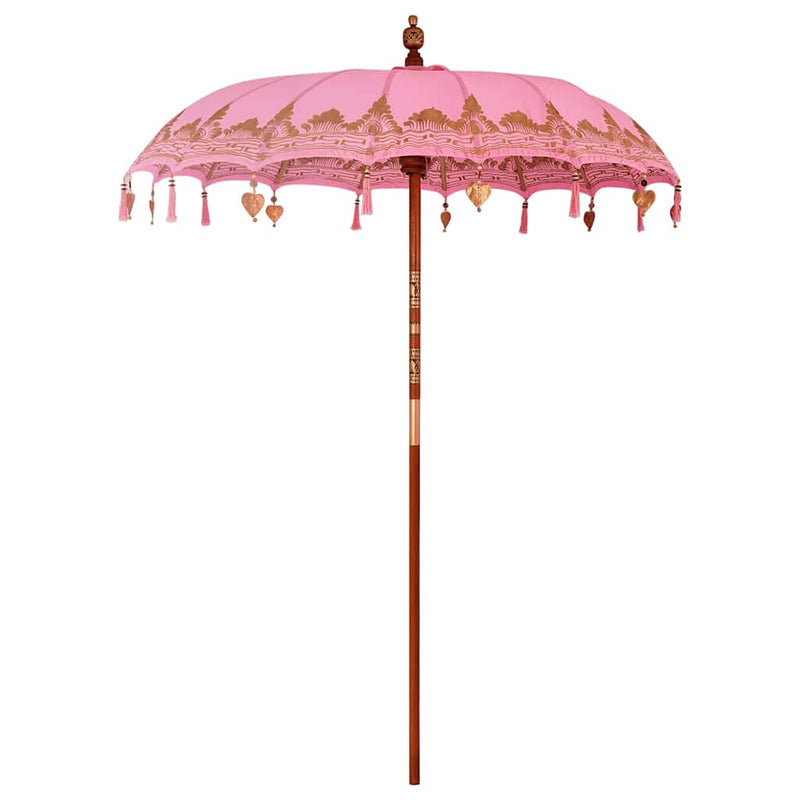 Load image into Gallery viewer, Vidaxl balinese parasol roze 185 x 185 x 260 cm
