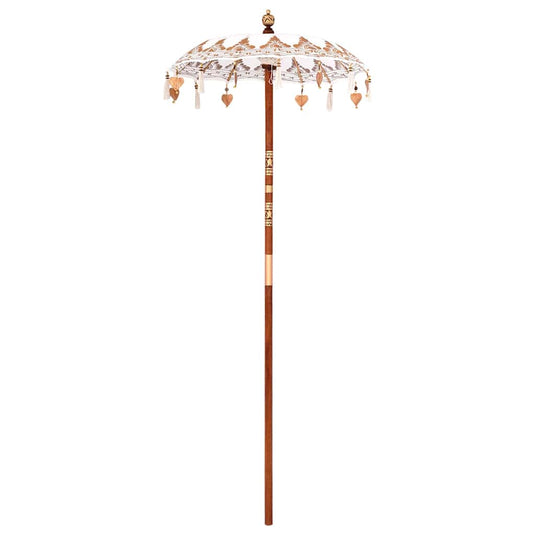 Vidaxl balinese parasol crème 125 x 125 x 260 cm
