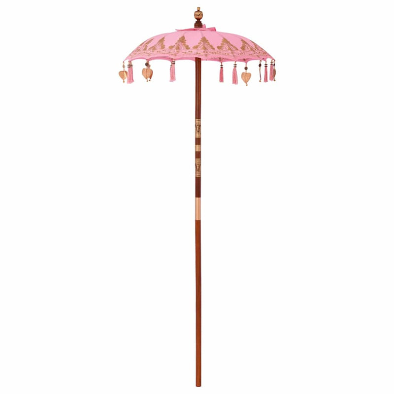 Load image into Gallery viewer, Vidaxl balinese parasol roze 125 x 125 x 260 cm
