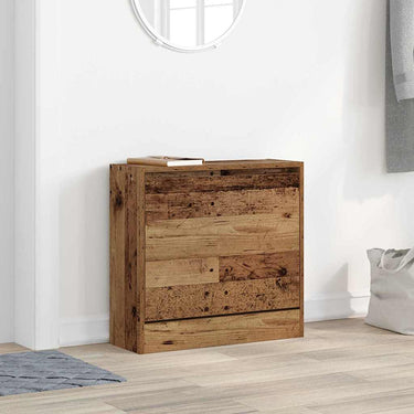 Vidaxl schoenenkast met plank oudhout 60 x 21 x 57 cm bewerkt hout