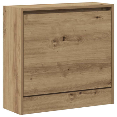 Vidaxl schoenenkast artisan eiken 60 x 21 x 57 cm bewerkt hout