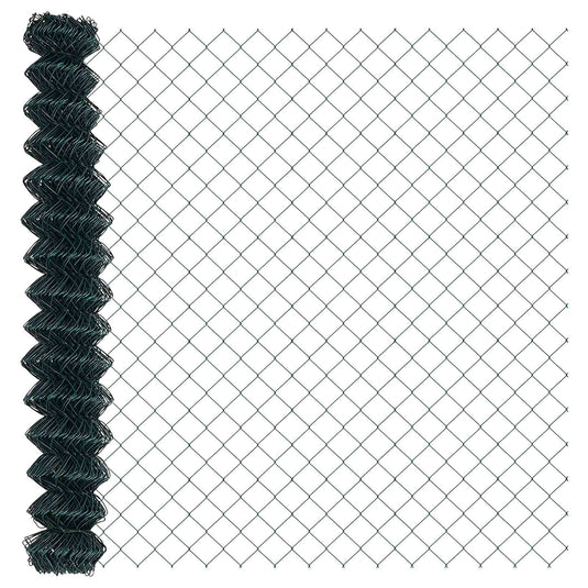 Vidaxl kettenschakelhek groen 10 x 1,6 m staal