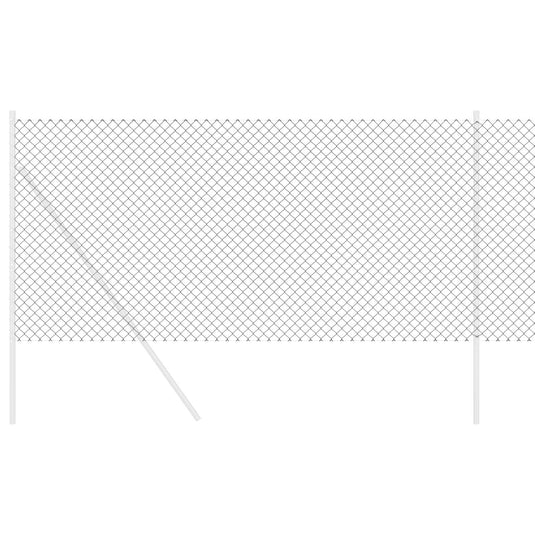 Vidaxl kettenschakelhek grijs 25 x 1 m staal
