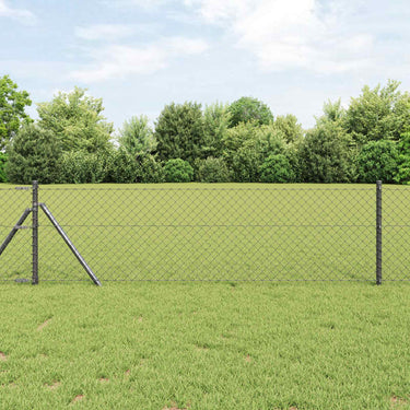 Vidaxl kettenschakelhek grijs 25 x 0,6 m staal