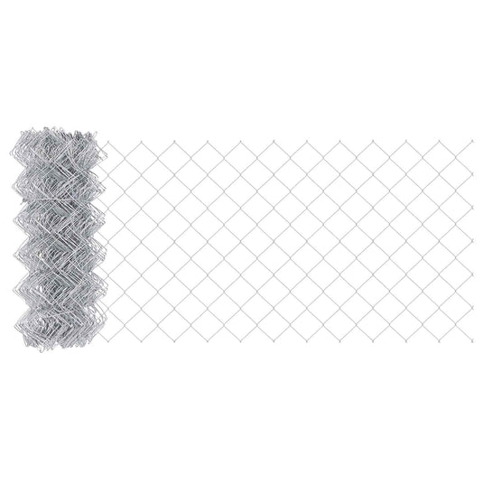 Vidaxl kettenschakelhek zilver 25 x 0,8 m gegalvaniseerd staal