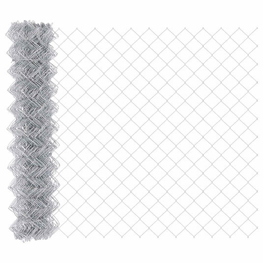 Vidaxl kettenschakelhek zilver 25 x 1,2 m gegalvaniseerd staal