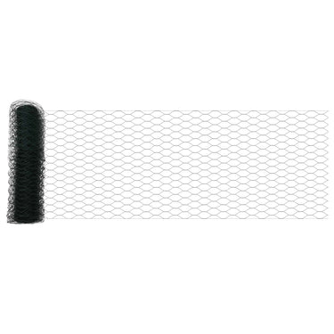 Vidaxl hexagon hek groen 0,8 x 10 m pvc
