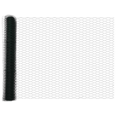 Vidaxl hexagon hek groen 1 x 10 m pvc