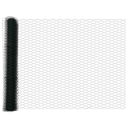 Vidaxl hexagon hek groen 1 x 10 m pvc