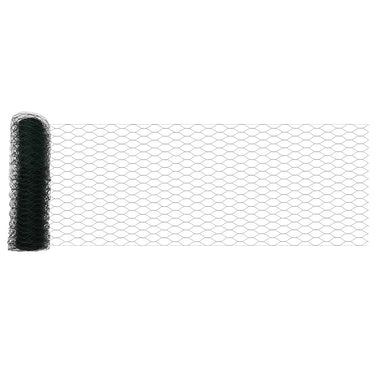 Vidaxl hexagon hek groen 0,4 x 25 m pvc