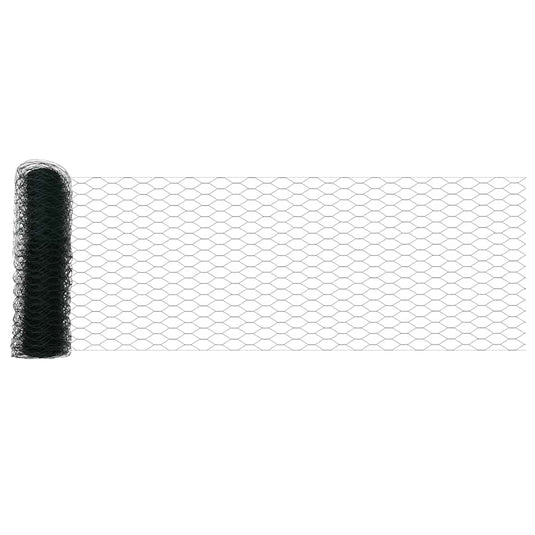 Vidaxl hexagon hek groen 0,4 x 25 m pvc