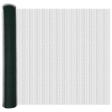 Vidaxl hexagon hek groen 1 x 50 m pvc
