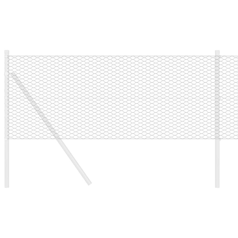 Load image into Gallery viewer, Vidaxl hexagon hek grijs 0,5 x 10 m pvc
