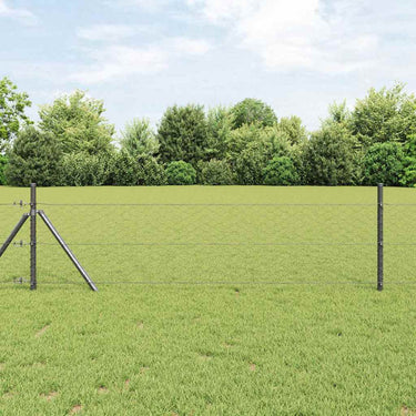 Vidaxl hexagon hek grijs 1,4 x 10 m pvc